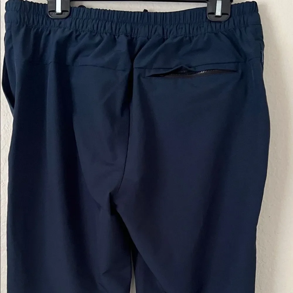 Banana Republic Men' Travel Slim Tapered Pants Drawstring Navy Blue - 32x30